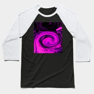 Magenta Swirls Baseball T-Shirt